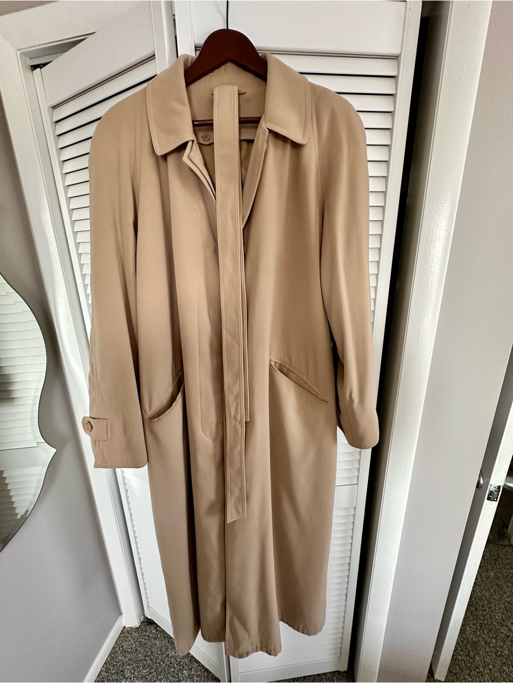 Classic Tall Tan Trench Coat